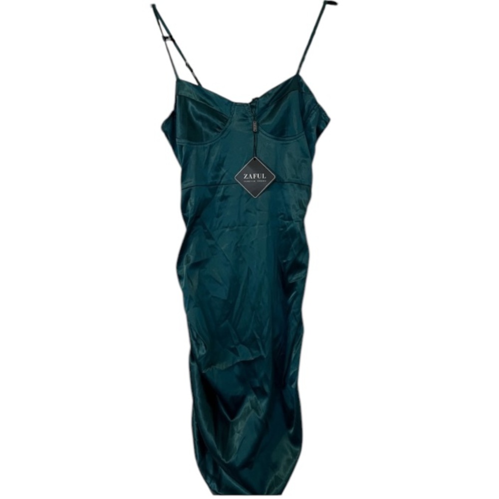 Green Satin Dress